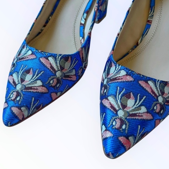 Marc Fisher Zala Pumps Brocade Tapestry Floral 6.5M - Picture 6 of 10